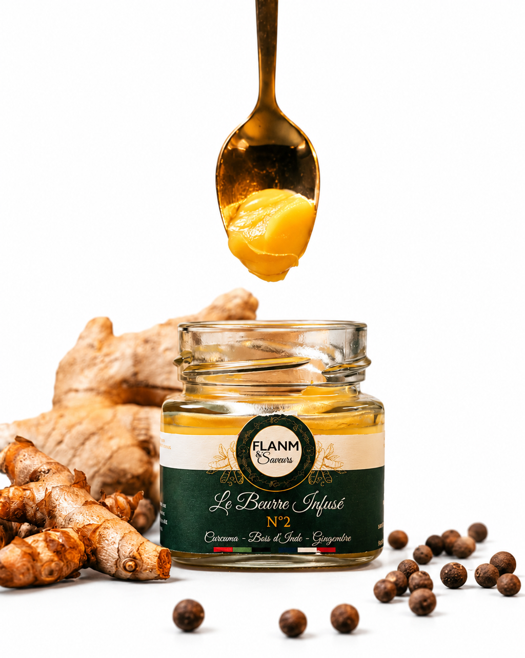 Beurre infusé n°2 - Curcuma, Gingembre & Bois d’Inde