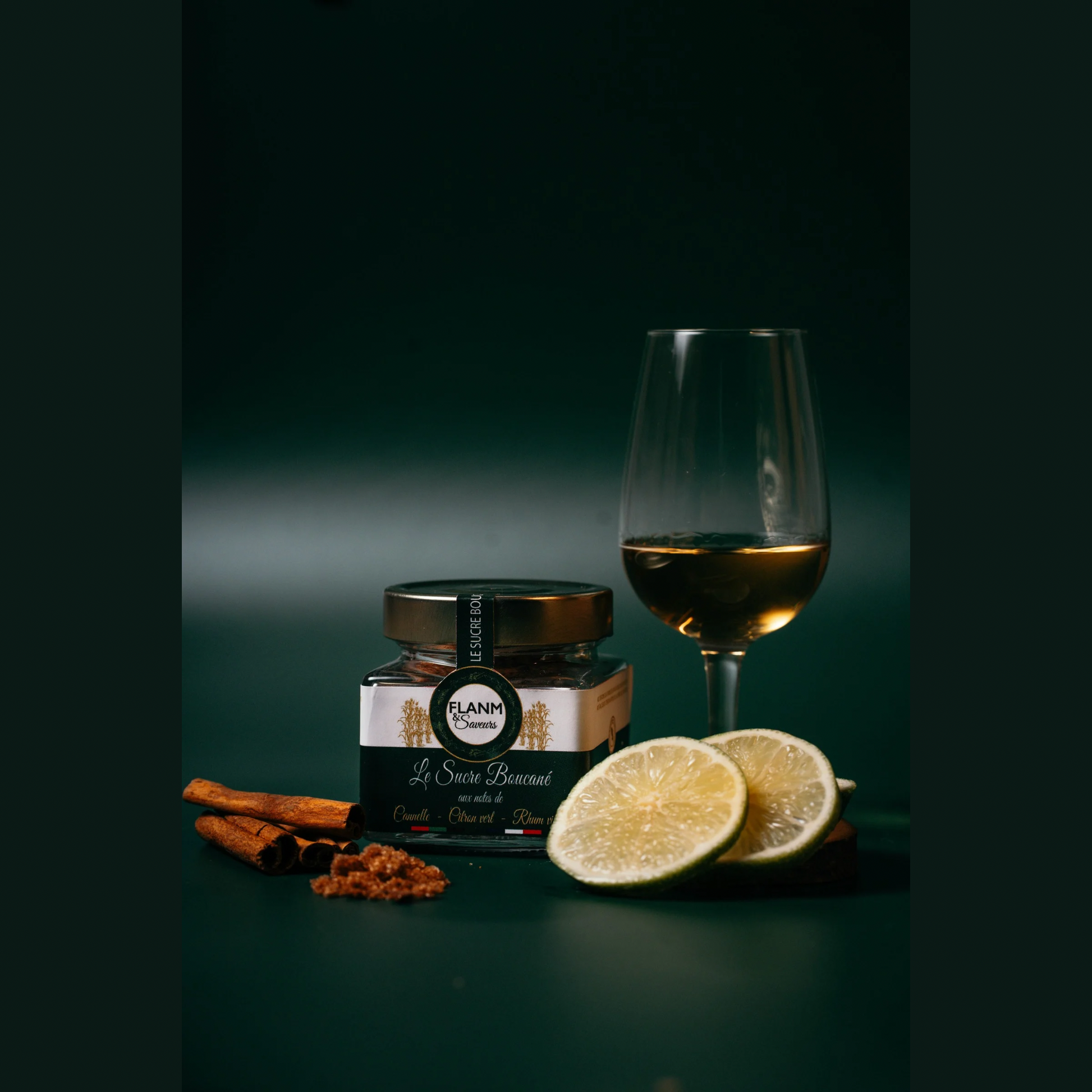 Le sucre boucané à la Cannelle, Citron vert et Rhum vieux