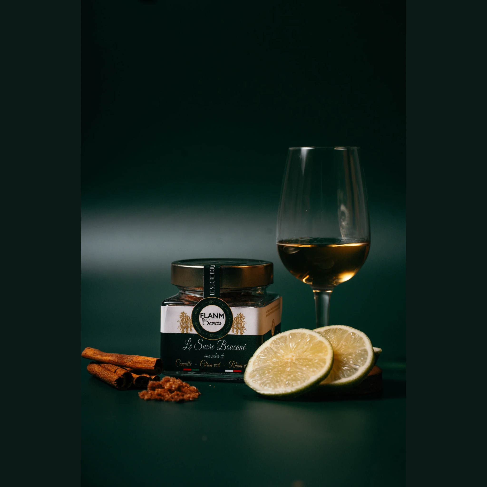 Le sucre boucané à la Cannelle, Citron vert et Rhum vieux